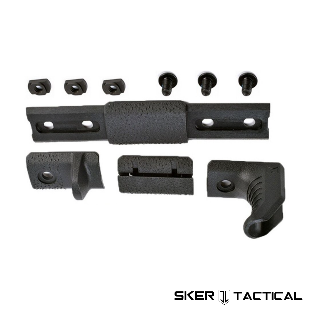 M-LOK Hand Stop Kit disassembled with all included parts displayed