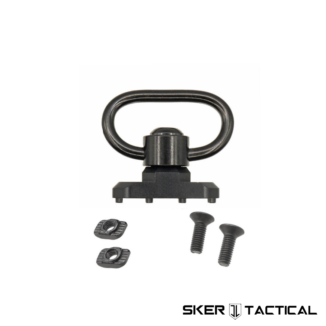 360° M-LOK QD Swivel Mount displayed with included parts