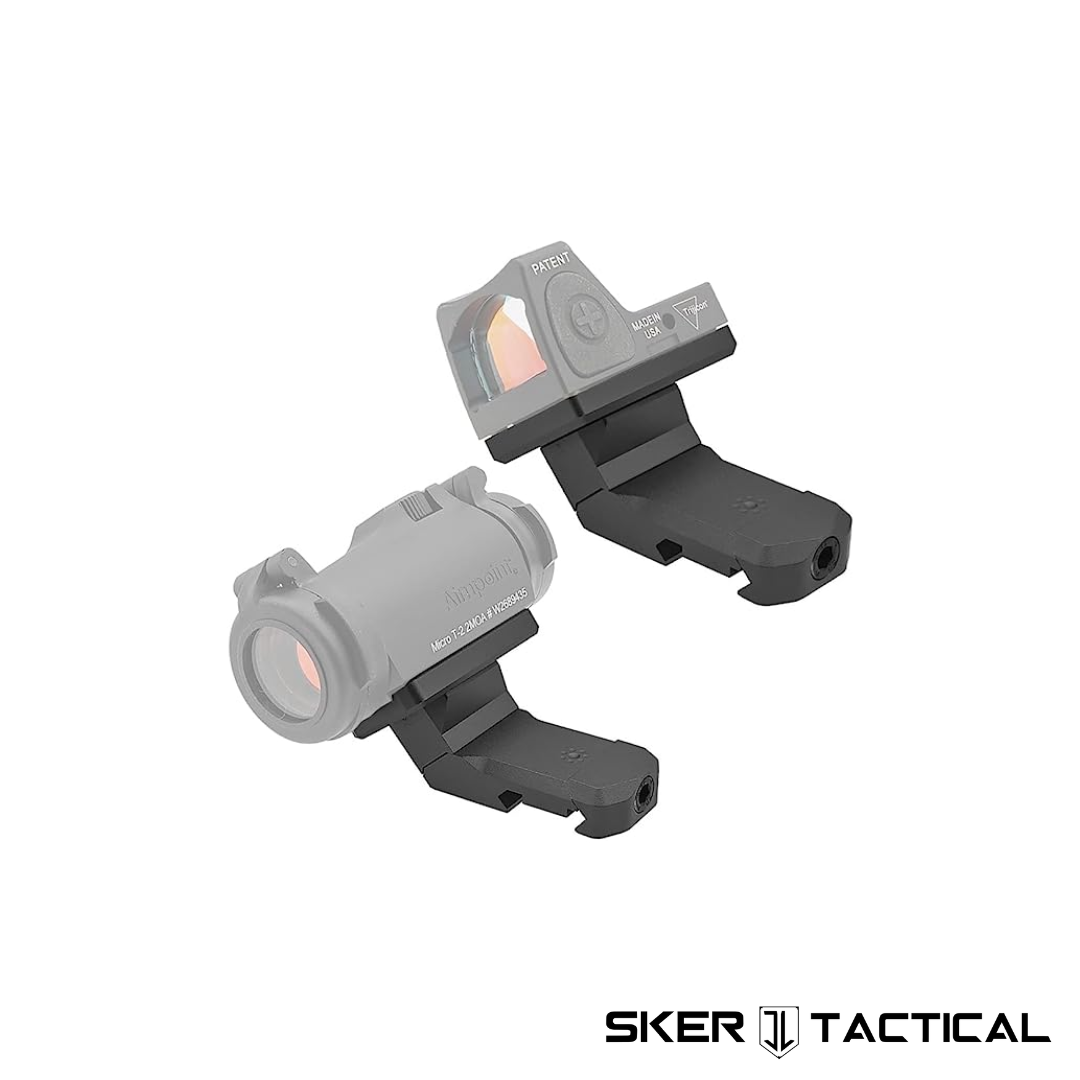 Offset Mount for RMR and T1/T2 Optics with Red Dot Sights