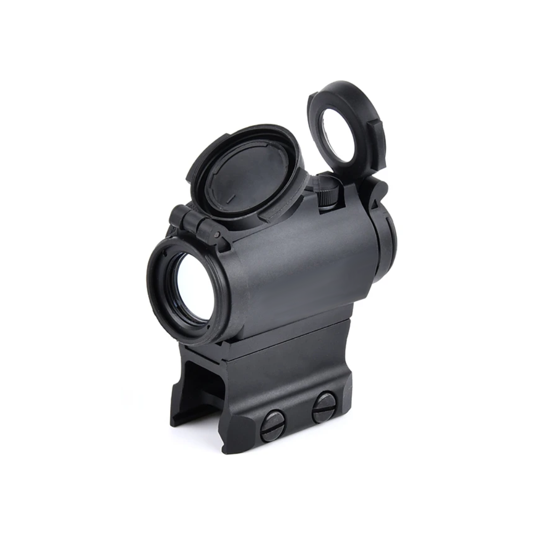 Riser Mount for T1/T2 Optics Side Angle with Red Dot Mounted