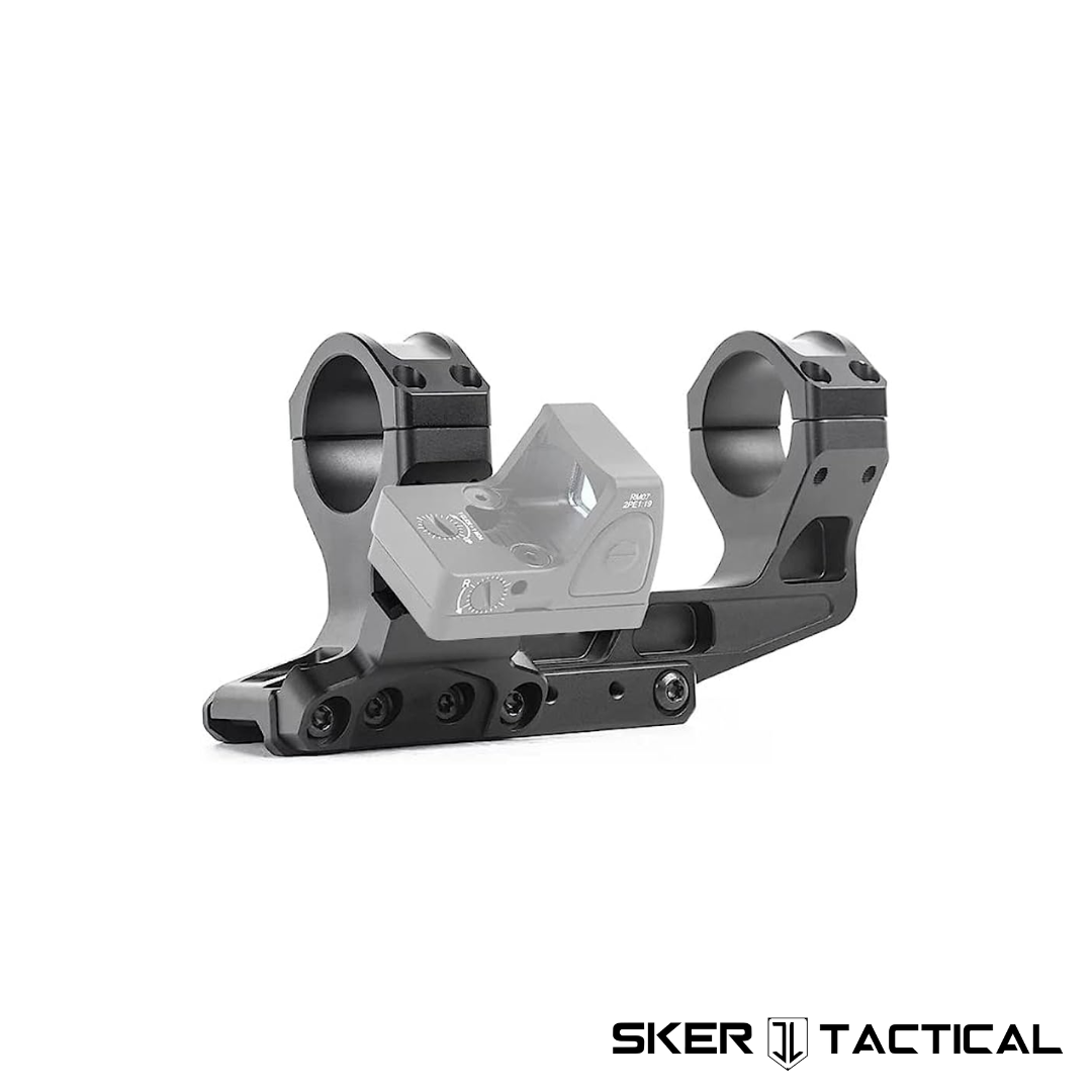 Alpha Series MOD O Offset Sight Mount on Scope Mount