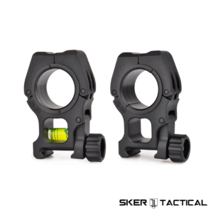 Delta Series MOD O Scope Rings with Integrated Bubble Level