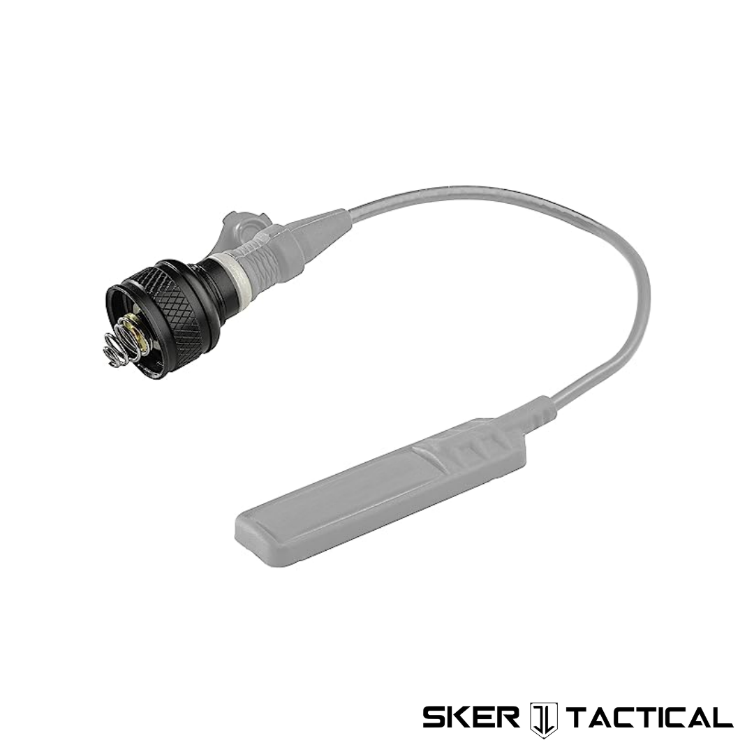 Flashlight Plug Tail Cap Connected to Pressure Pad