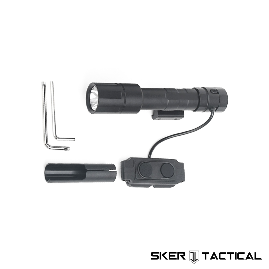 Delta XL Weapon Light with all Parts and Tools Displayed