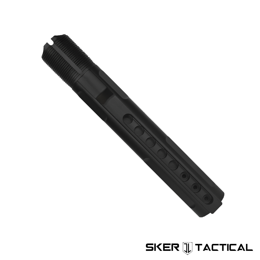 Faceted AR-15 Buffer Tube Underside