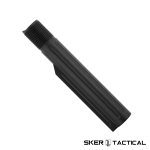 Fluted AR-15 Buffer Tube Side Angle