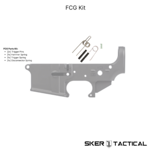 Mil-Spec AR-15 Fire Control Group Parts Kit with 2 Trigger Pins. Hammer Spring. Trigger Spring. and Disconnector Spring