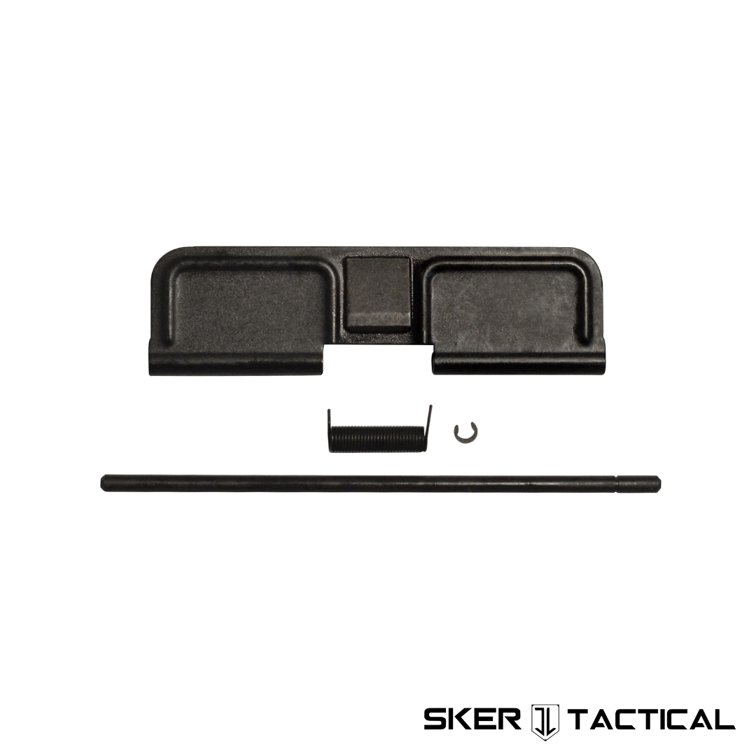 Mil-Spec AR-15 Ejection Port Cover Kit disassembled with parts