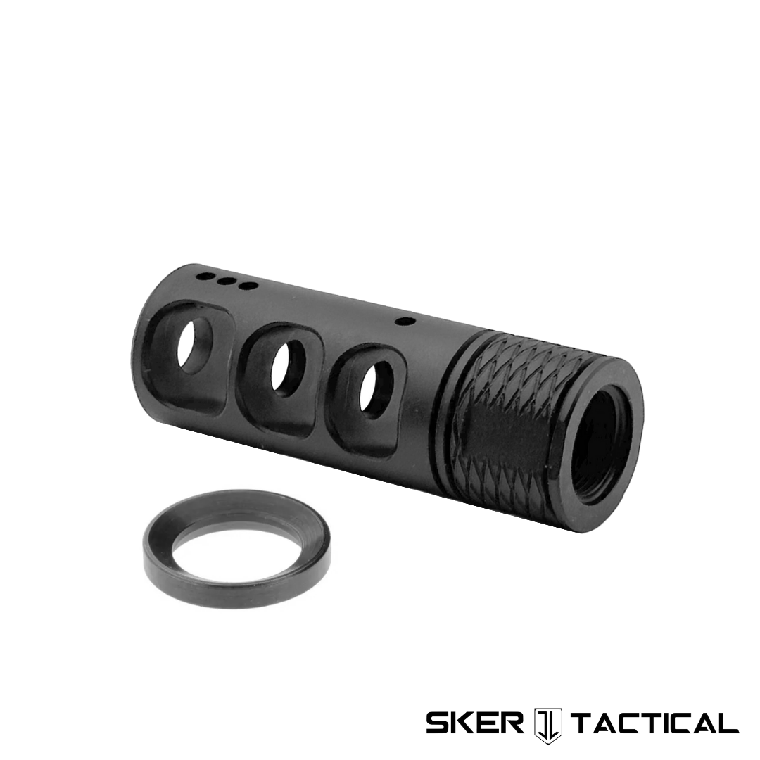 MOD 1 Triple Port 5 56 Muzzle Brake SKER Tactical MOD 1 Triple Port 5 56 Muzzle Brake SKER Tactical
