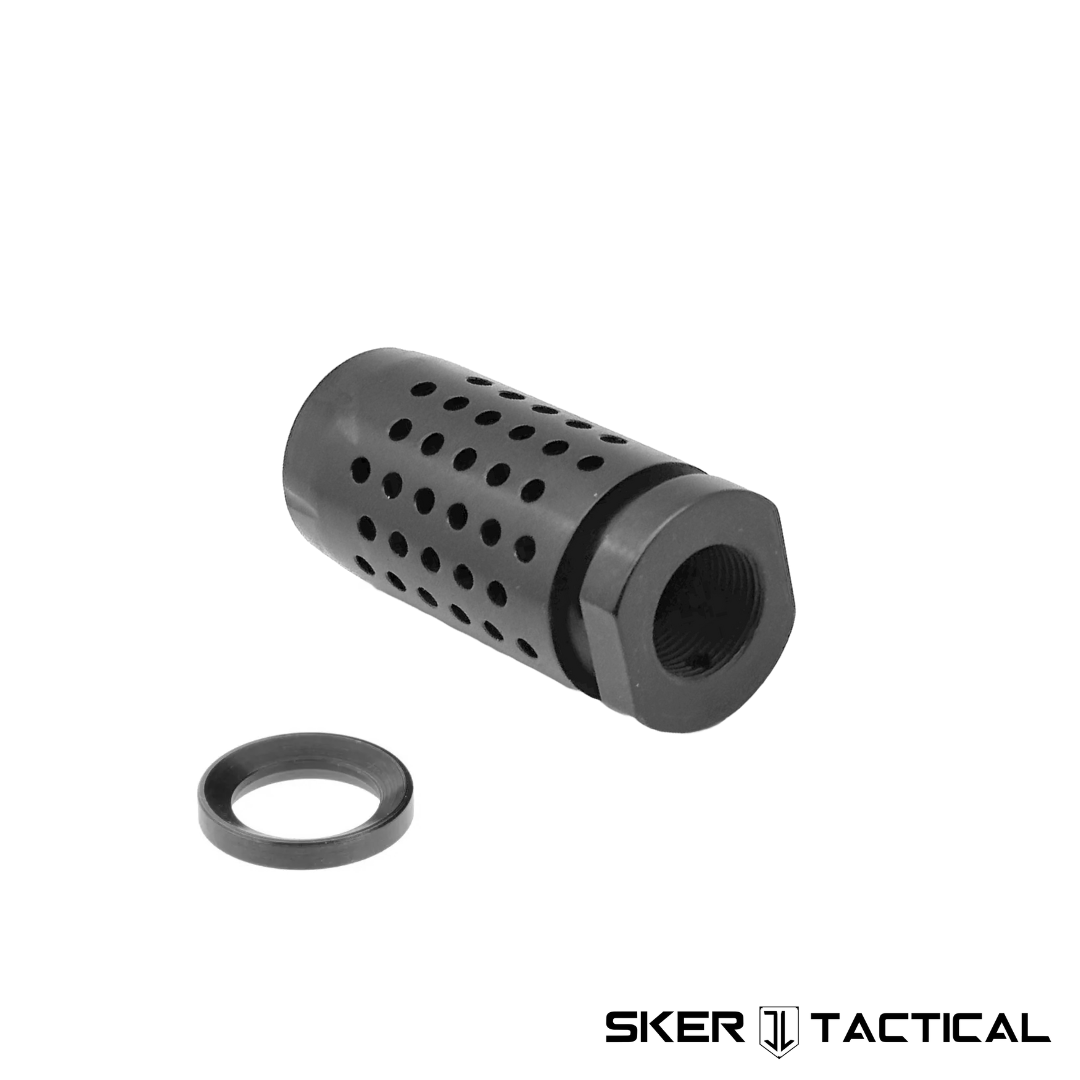 MOD 3 Micro Ported 5.56 AR-15 Muzzle Brake with Crush Washer