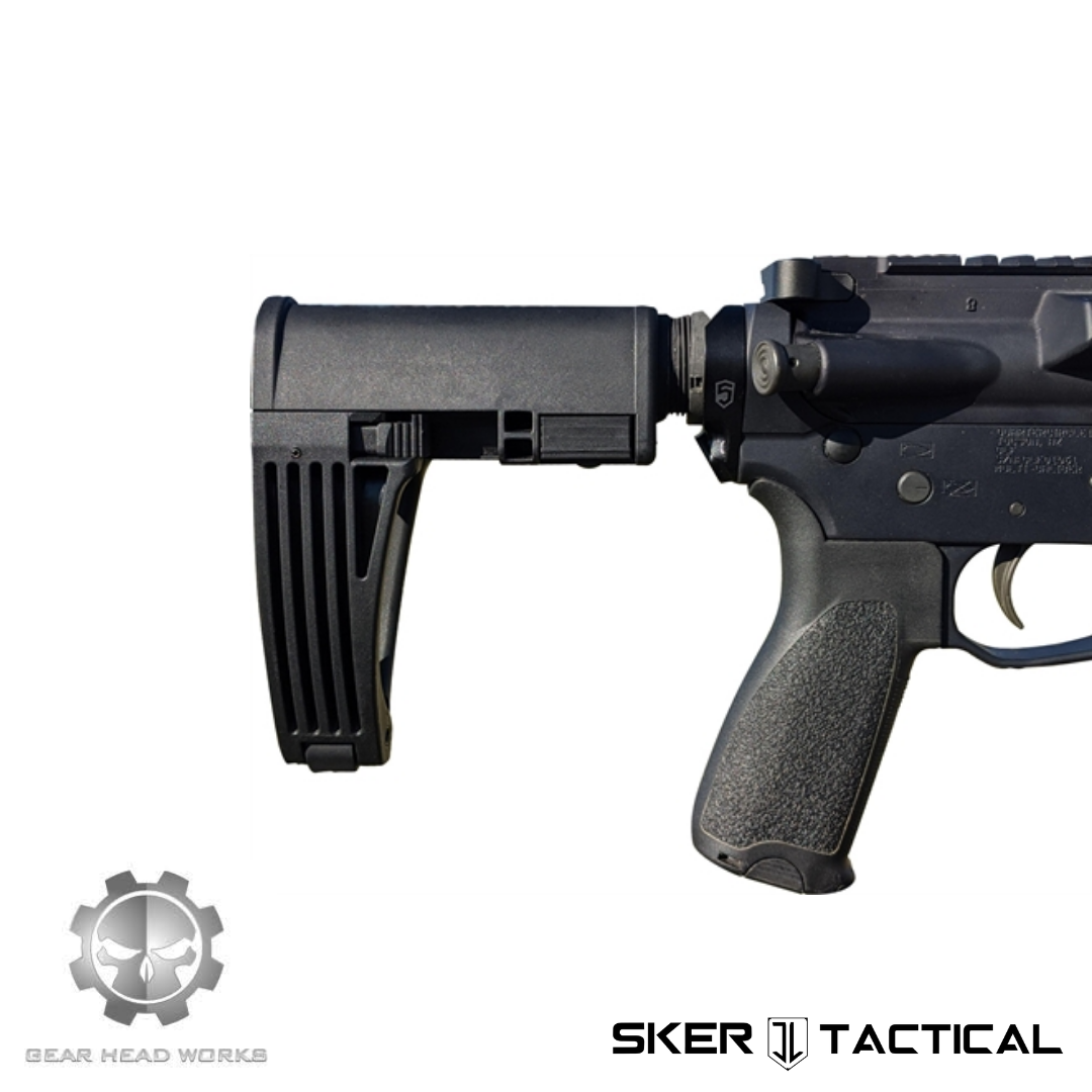 Gear Head Works Tailhook Mod 2C Pistol Brace installed on AR15