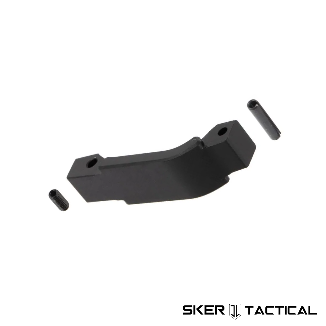 Standard AR-15 Billet Trigger Guard Under Side Disassembled with all components