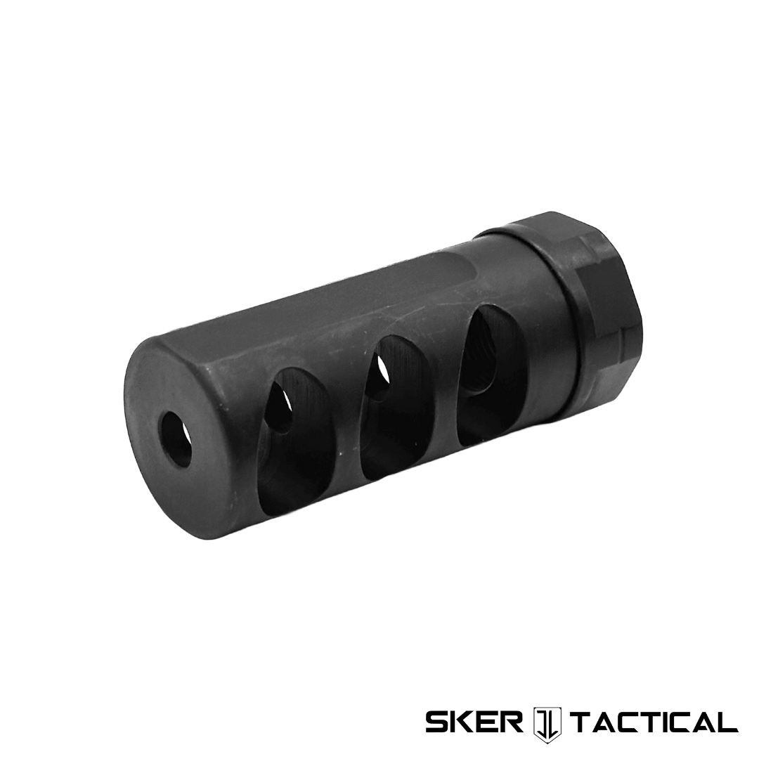 MOD 5 Self Timing Triple Port 5 56 Muzzle Brake SKER Tactical MOD 5 Self Timing Triple Port 5 56 Muzzle Brake SKER Tactical
