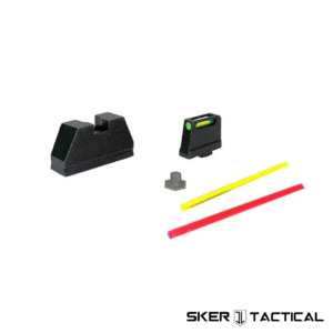 Suppressor Height Fiber Optic Iron Sights for Glock