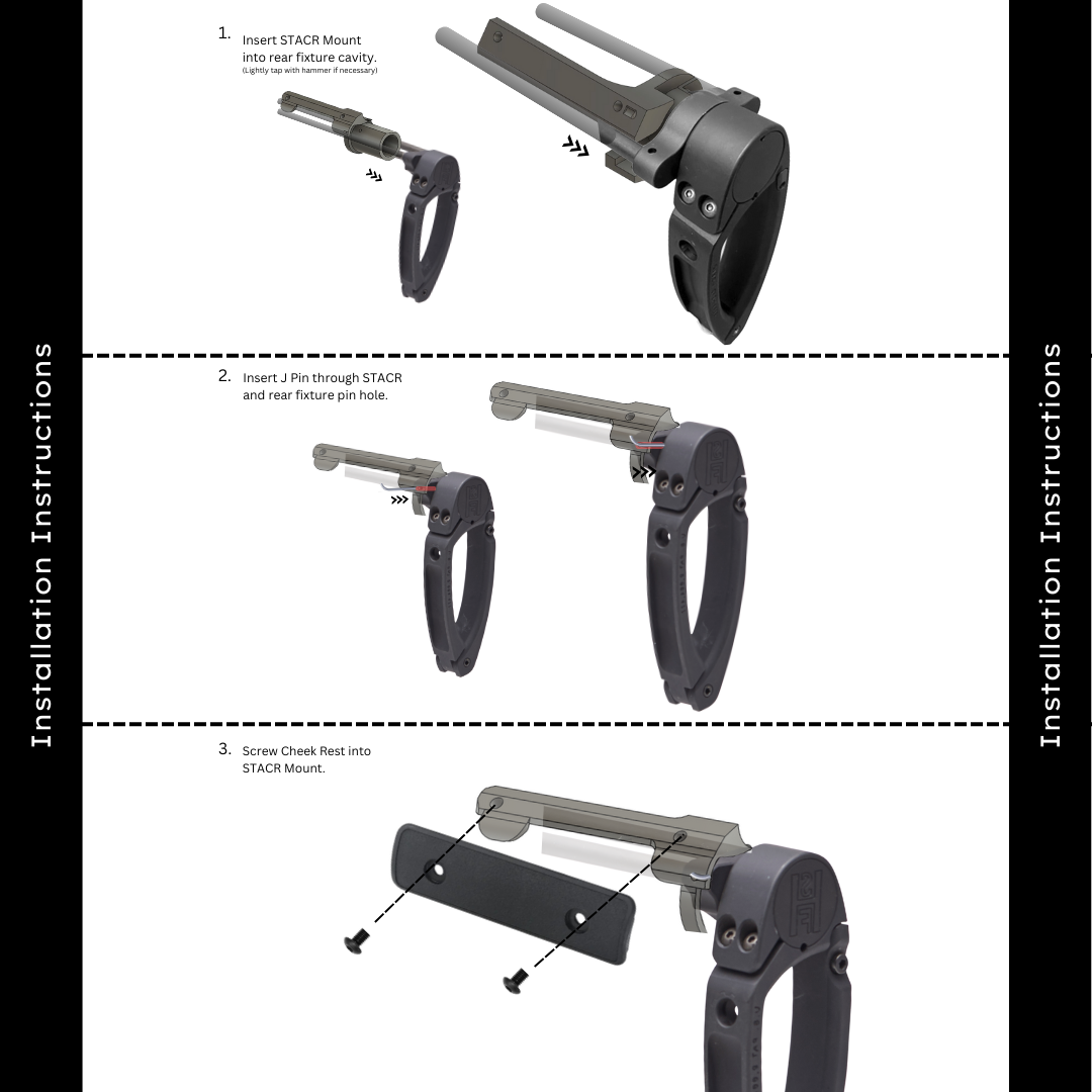 Stribog STACR Cheek Rest - KES Installation Guide